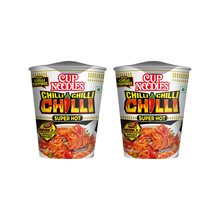 Nissin Super Hot Chilli Cup Noodles - Pack of 2