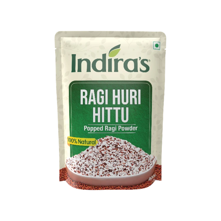 Indira's Huri Hittu Ragi Flour / Popped Ragi Powder