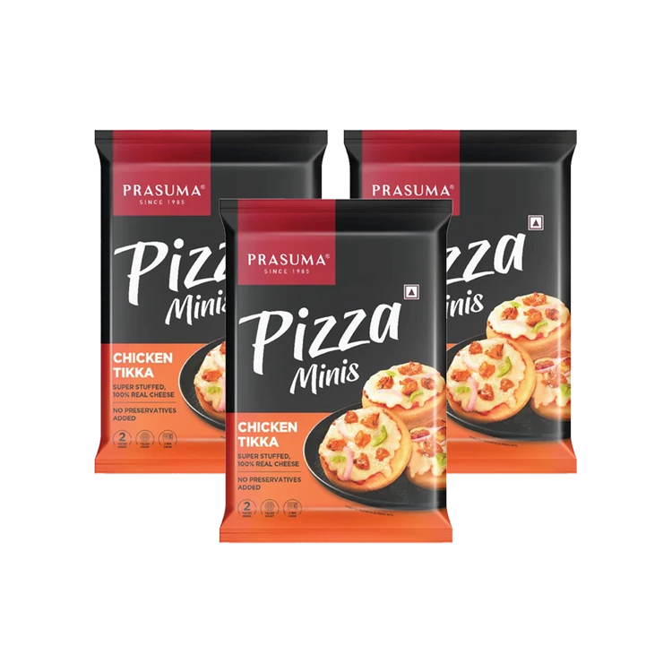 Prasuma Chicken Tikka Pizza Minis - Pack of 3