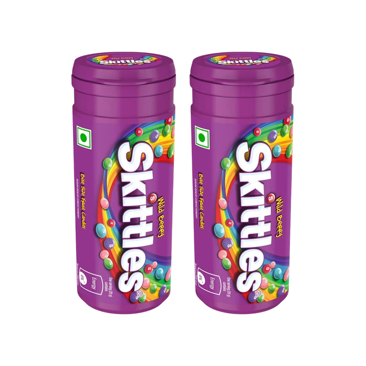 Skittles Wild Berry Bite Size Fruit Candy - Pack of 2