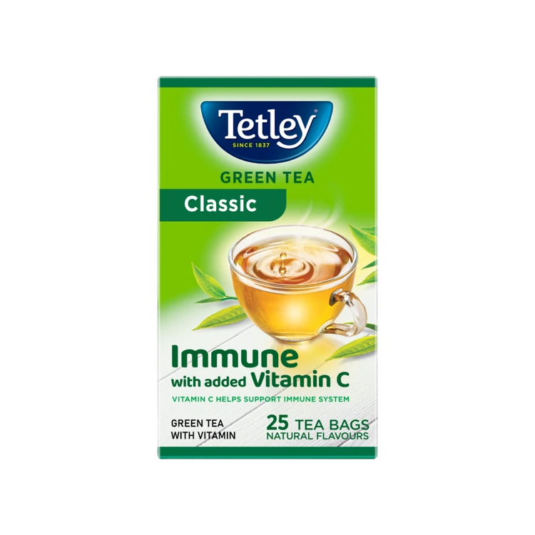Tetley Classic Green Tea Bags (Immune with added Vitamin C)