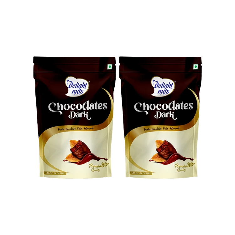 Delight nuts Dark Choco Dates - Pack of 2 (Kharjura)