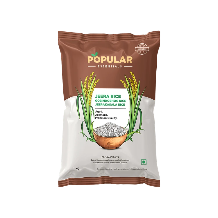 Popular Essentials Premium Jeera Rice (Short Grain) (Jeerige Akki)