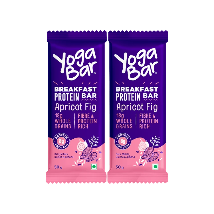 Yoga Bar Breakfast Apricot Fig Protein Bar - Pack of 2