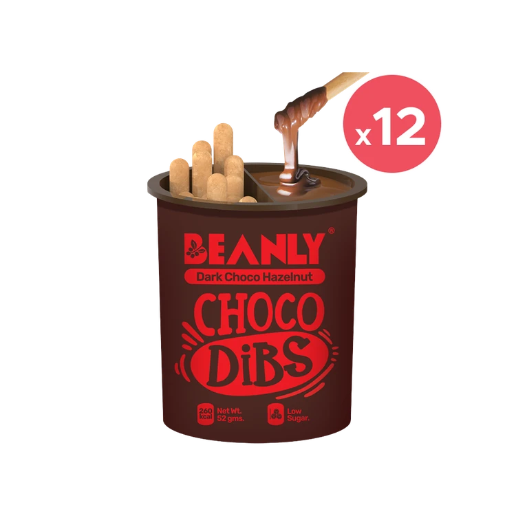 Beanly Dark Chocolate Spread with Breadsticks - Pack of 12