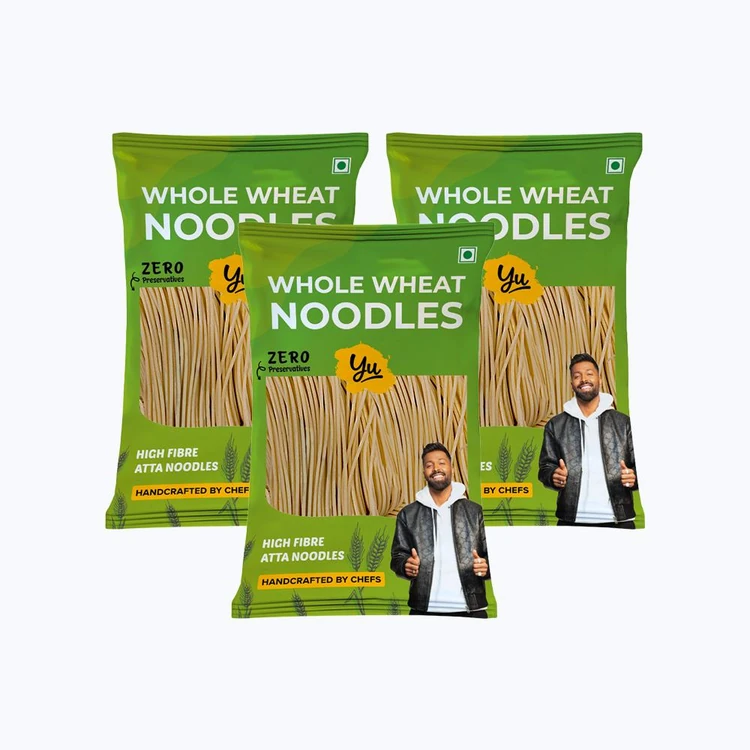 Yu 100% Whole Wheat Noodles - Pack of 3