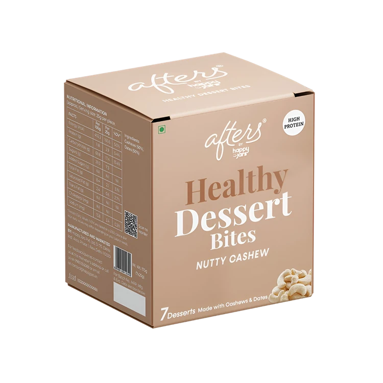 Happy Jars Nutty Cashew Healthy Dessert Bites