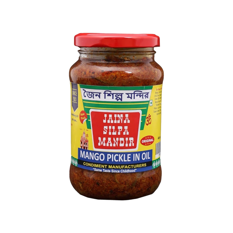 Jaina Silpa Mandir Traditional Delicious Mango Pickle with Oil