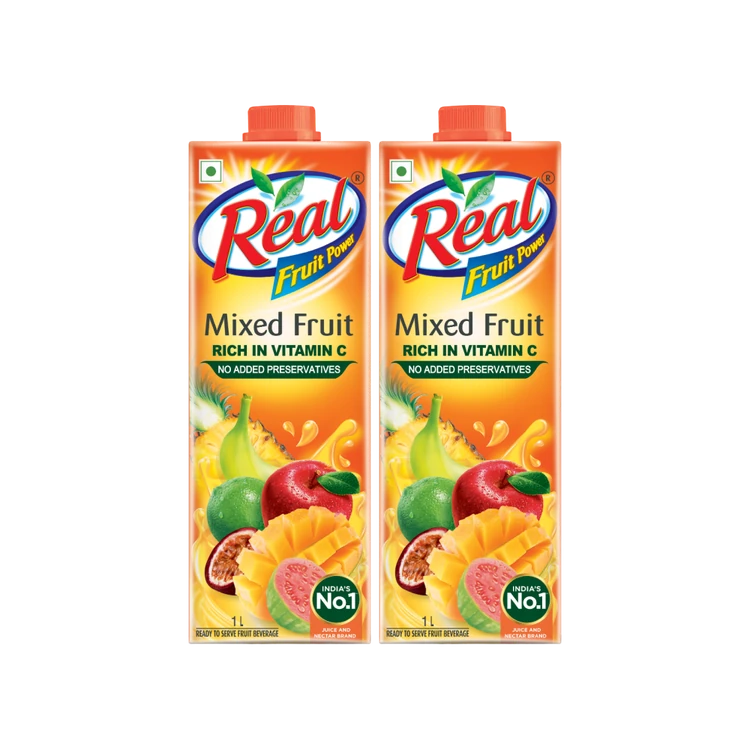 Real Fruit Power Mixed Fruit Juice 1 l - Pack of 2