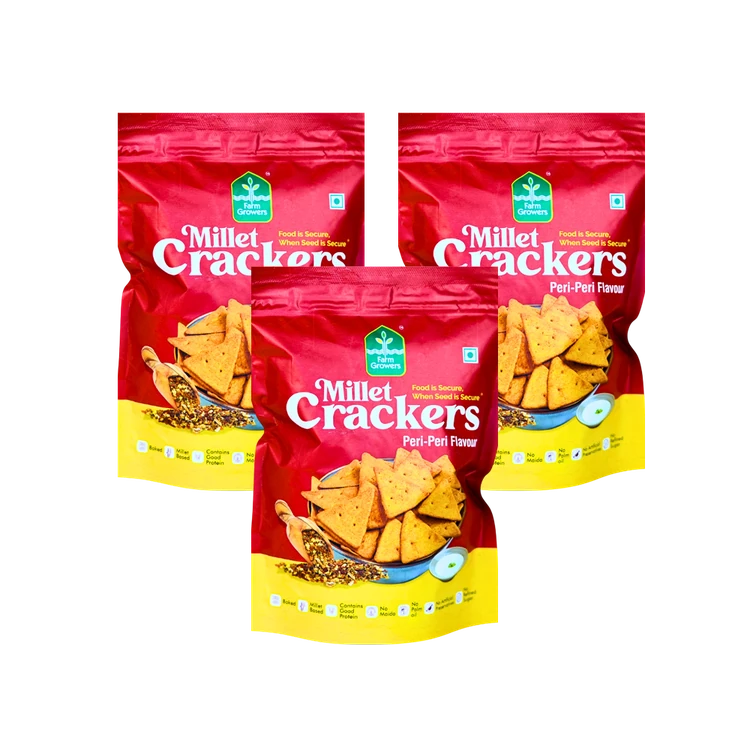 Farm Growers Peri Peri Millet Crackers