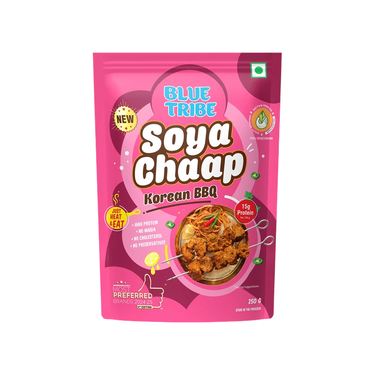 Blue Tribe Foods Korean BBQ Heat & Eat Soya Chaap
