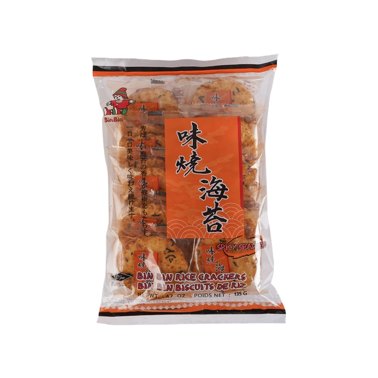 Bin Bin Rice Crackers (Spicy Seaweed)