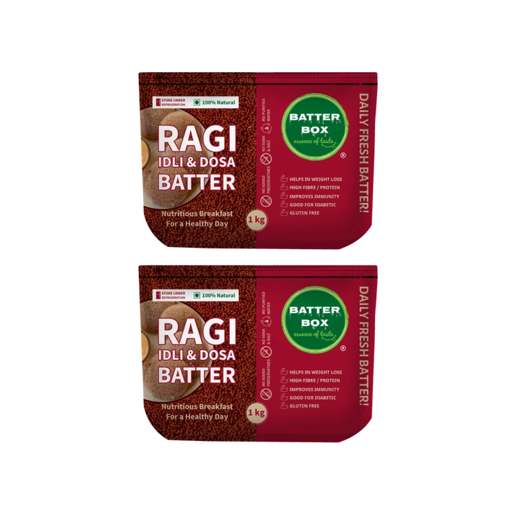 Batter Box Ragi Idly & Dosa Batter - Pack of 2