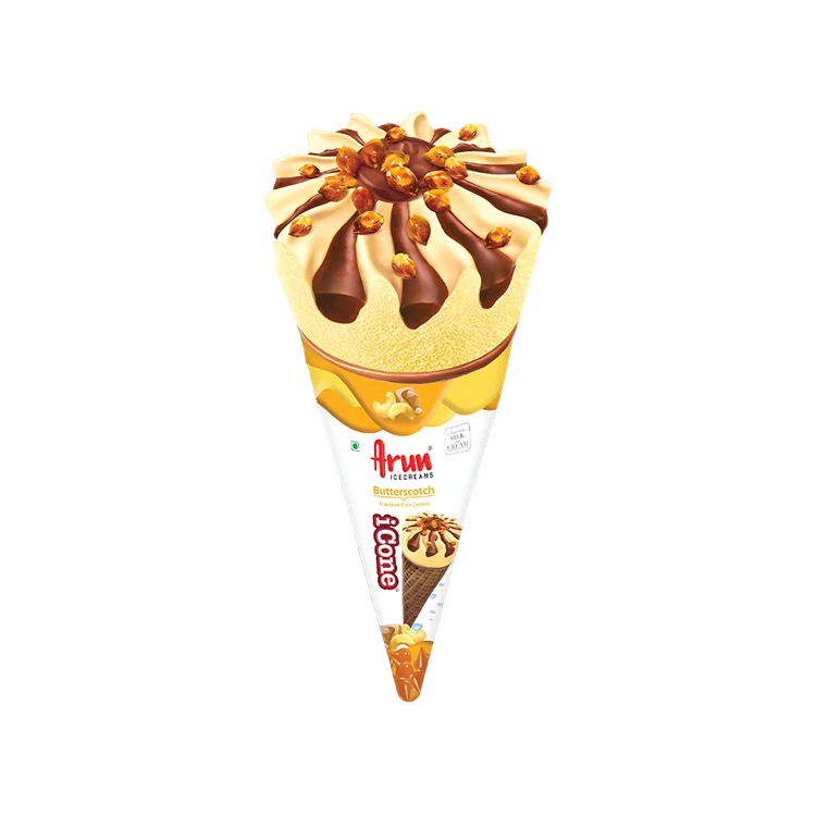 Arun Butterscotch Ice Cream Cone