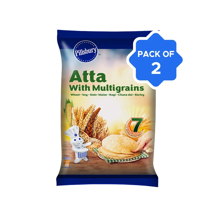 Pillsbury Multigrain Atta - Pack of 2 (Siri Daanya Hittu)