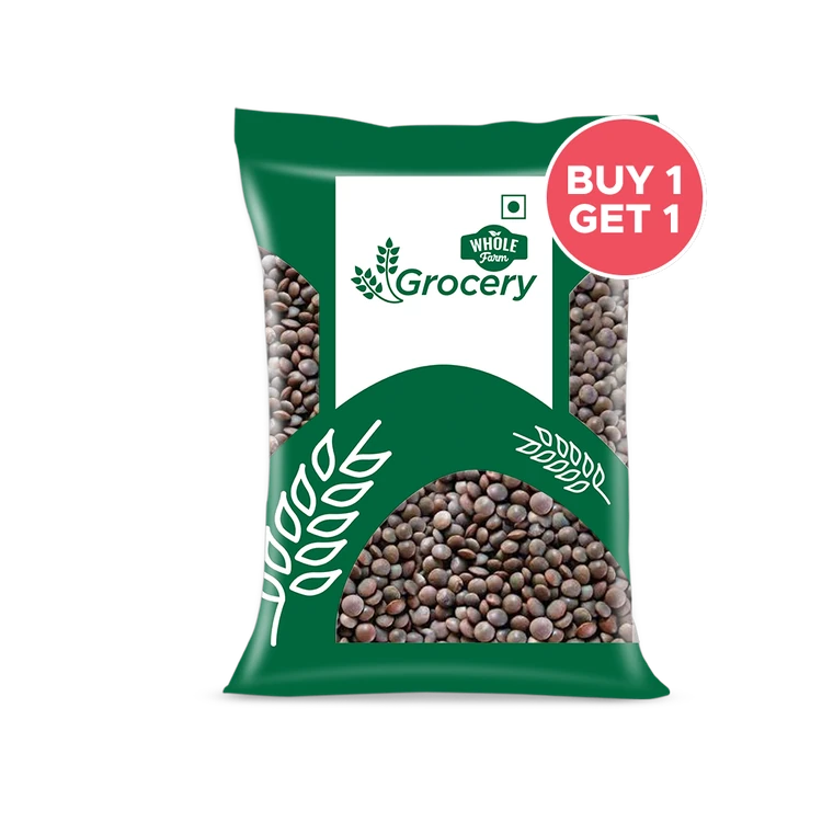 Whole Farm Grocery Sabut Black Masoor Dal - Buy 1 Get 1 Free (Kappu Masoor Bele)