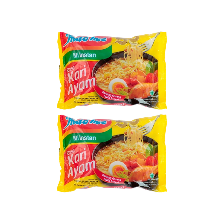 Indomie Flavoured Instant Noodles - Rasa Kari Ayam - Pack of 2