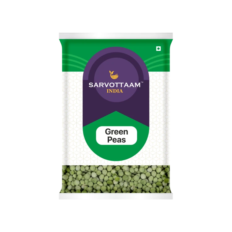 Sarvottaam India Premium Green Dried Peas (Hasi Battani)