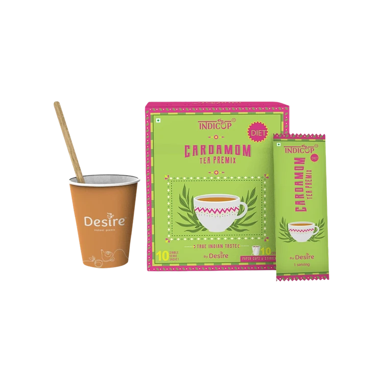 INDICUP Cardamom Instant Tea Premix