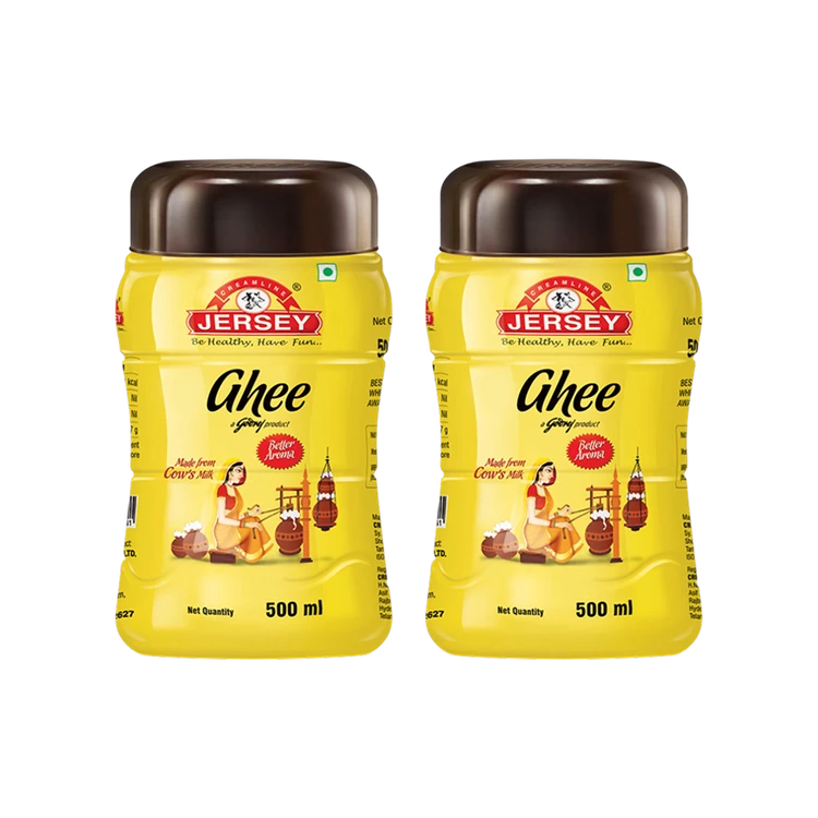 Godrej Jersey Cow Ghee - Pack of 2 (Hasuvina Tuppa)