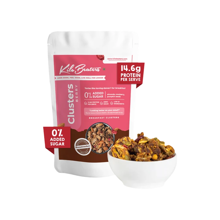 Kilobeaters Breakfast Clusters Berry Muesli