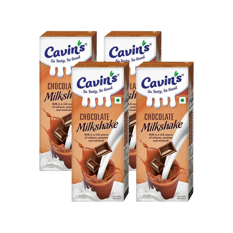 Cavin's Chocolate Milkshake (180 ml) - Pack of 4