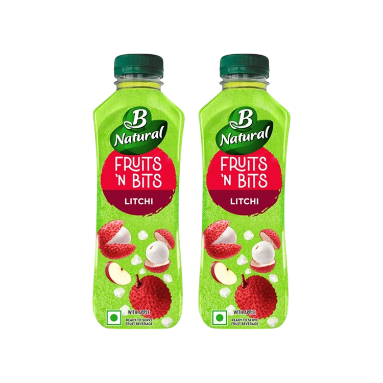 B Natural Fruits 'N Bits - Litchi Juice - Pack of 5