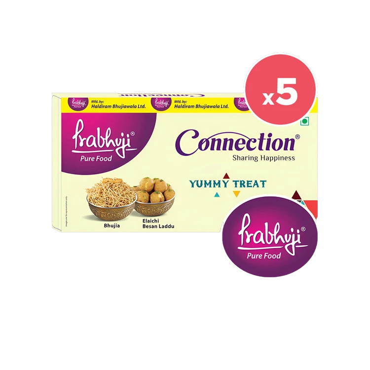 Haldiram's Prabhuji Yummy Treat Gift Pack - Pack of 5
