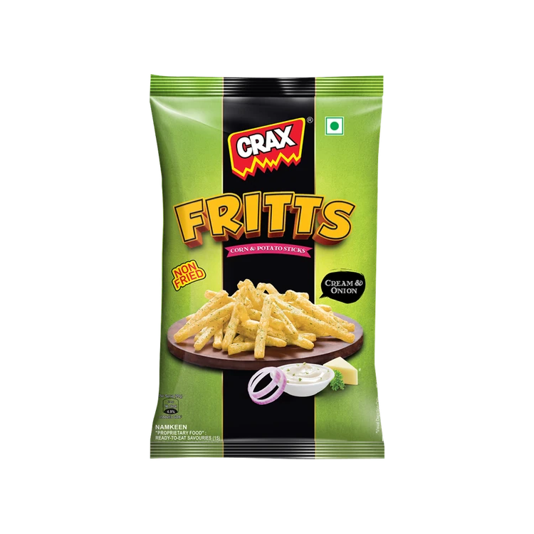 Crax Fritts Corn & Potato Stick (Cream & Onion)