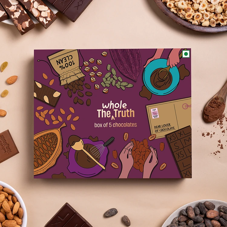 The Whole Truth Box of 5 Assorted Chocolate