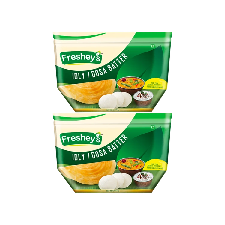 Freshey's Stone Ground Idly Dosa Batter - Pack of 2