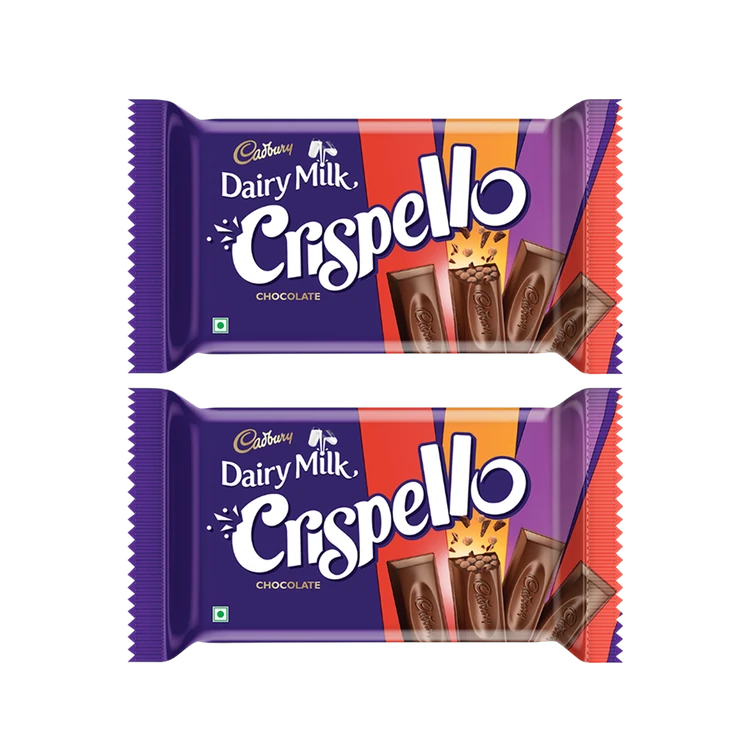 Cadbury Dairy Milk Crispello Milk Chocolate Bar - Pack of 2