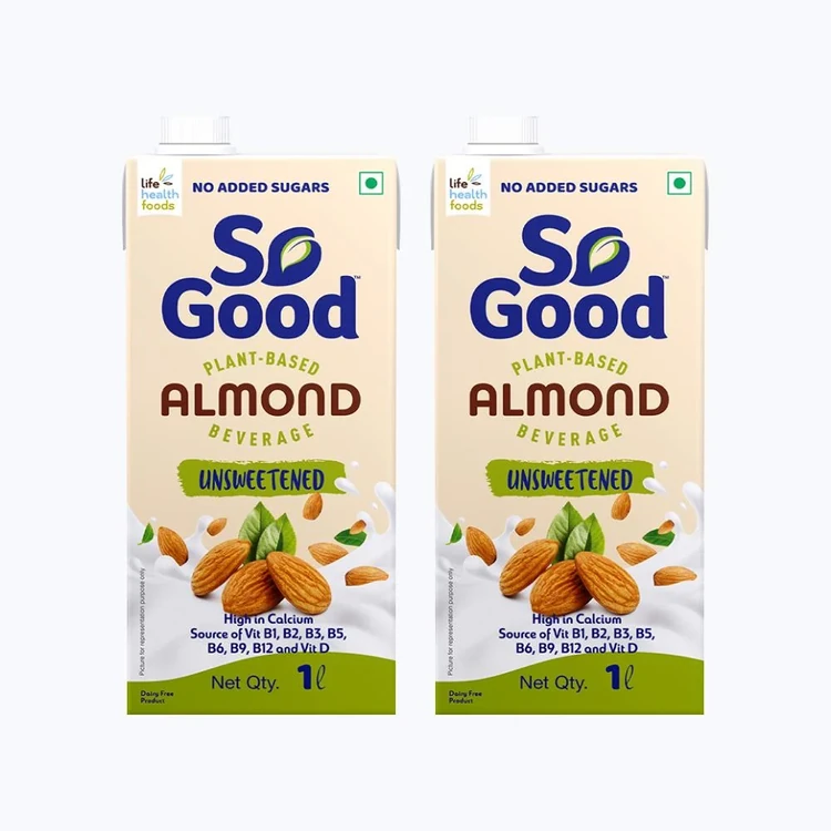 So Good Unsweetened Almond Beverage - Pack of 2