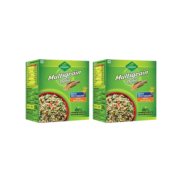 Ganesh Multigrain Daliya - Pack of 2 (Godhi Rave)