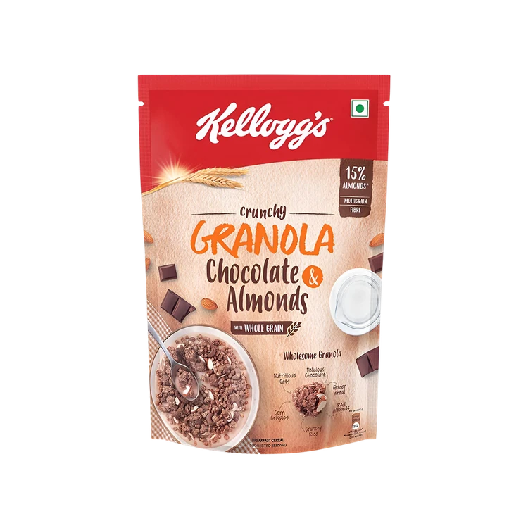 Kellogg's Crunchy Muesli Granola Chocolate & Almonds Cereal