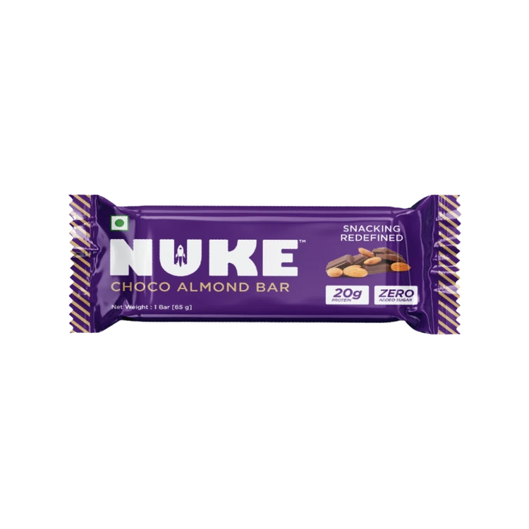 Nuke Choco Almond Protein Bar - 65 g