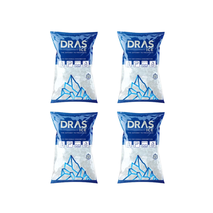 Ice Cubes by Dras Ice - Pack of 4