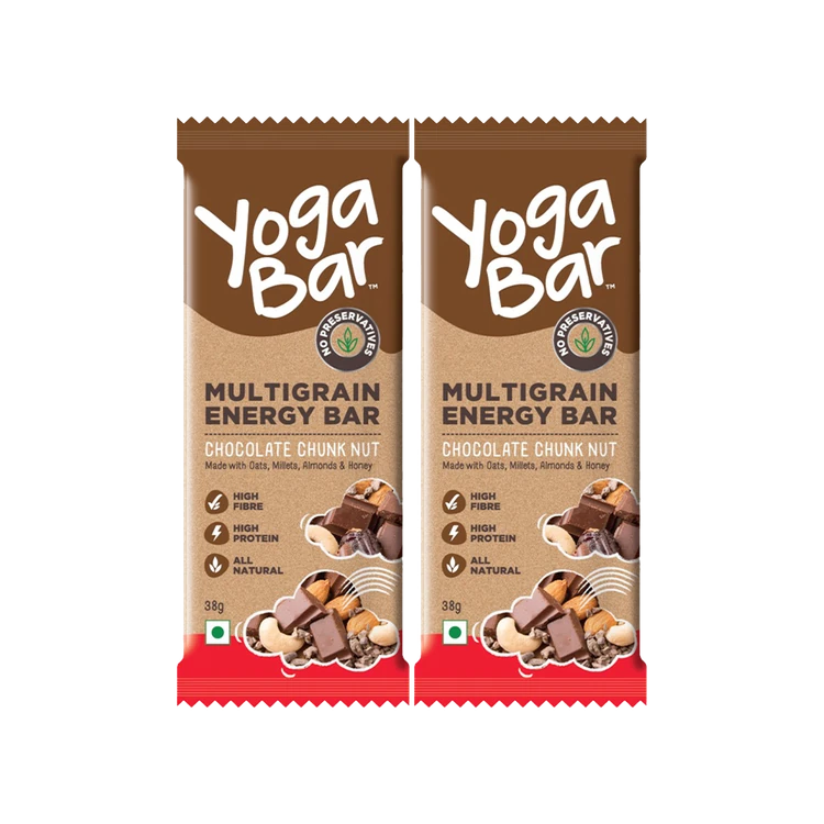 Yoga Bar Chocolate Chunk Nut Multigrain Energy Bar (35 g) - Pack of 2