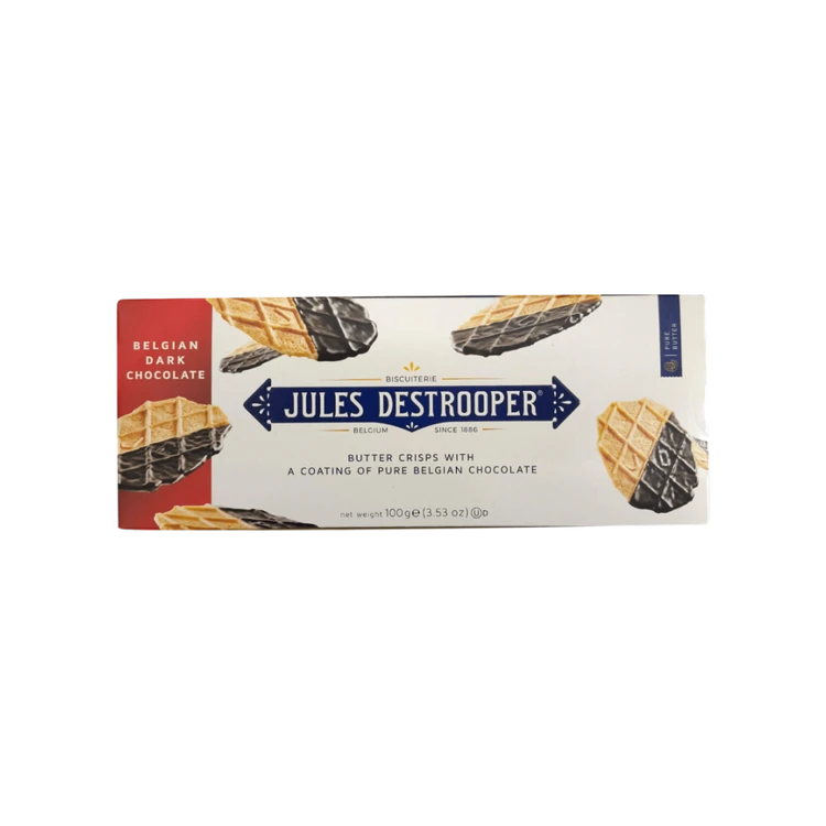 Jules Destrooper Belgian Dark Chocolate Butter Crisps