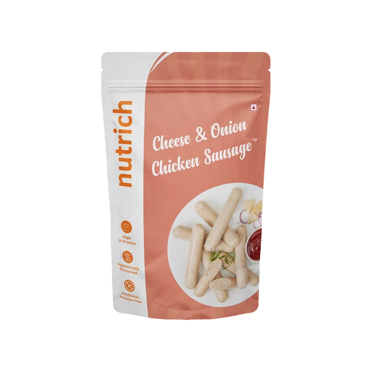 Nutrich Cheese & Onion Chicken Sausage