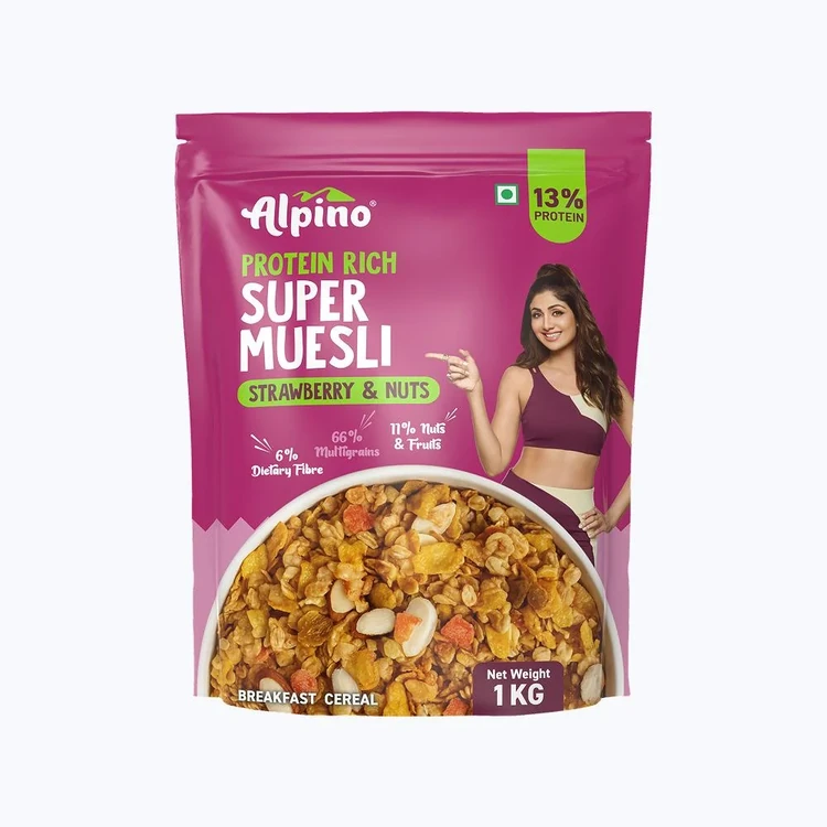 Alpino Strawberry & Nuts Super Muesli