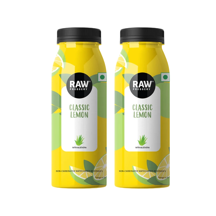 Raw Pressery Classic Lemon Juice with Aloe Vera - Pack of 2