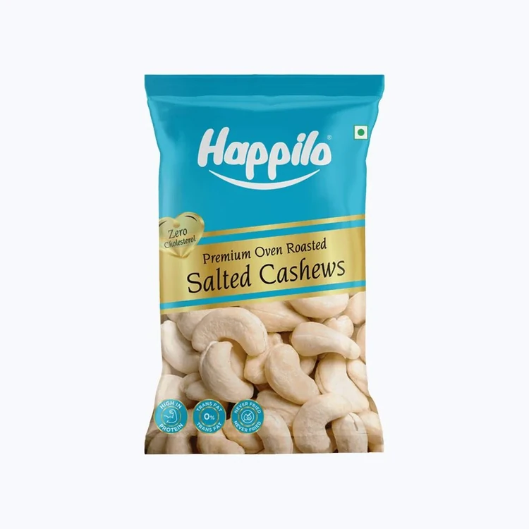 Happilo Premium Salted Roasted Flavoured Cashew (Flavoured Godambi)