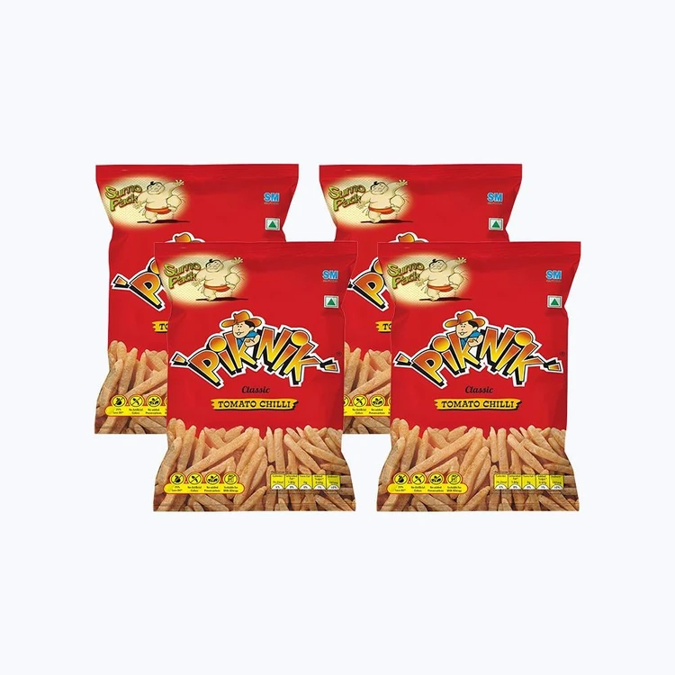 Piknik Classic Tomato Chilli Soya Sticks - Pack of 4