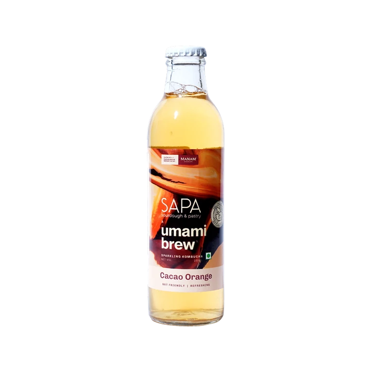 Umami Brew Sparkling Kombucha (Orange Cacao)