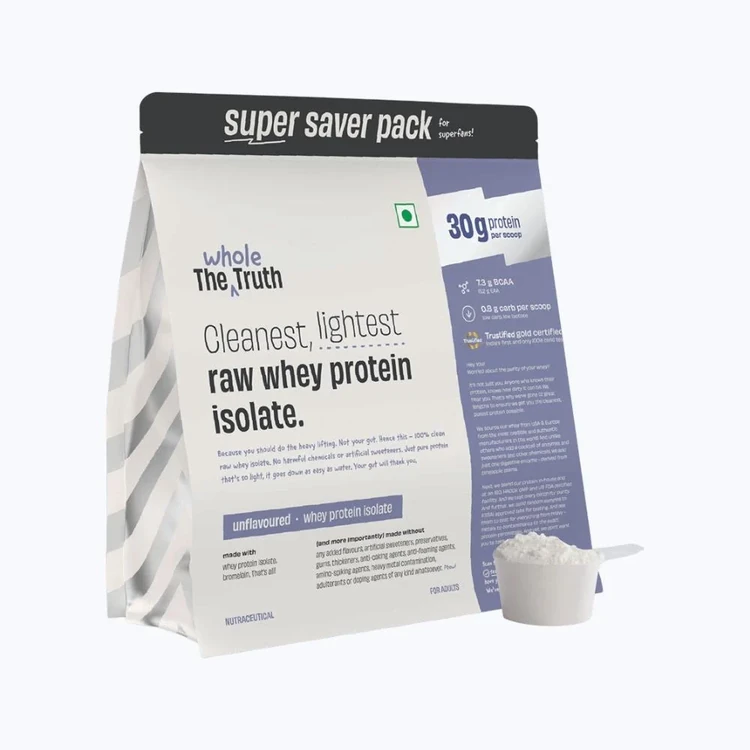 The Whole Truth Unflavoured Isolate Whey Protein Powder