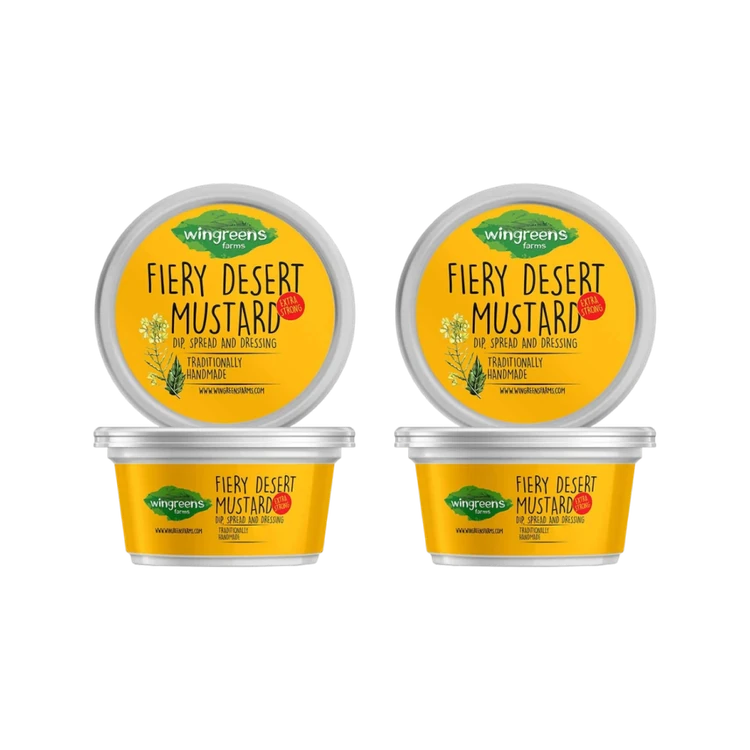 Wingreens Farms Fiery Desert Mustard Sandwich Spread - Pack of 2