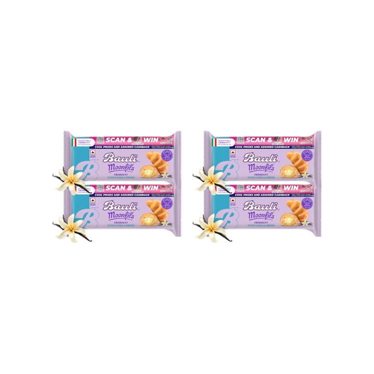 Bauli Moonfils Vanilla Crème Soft Croissant - Pack of 4