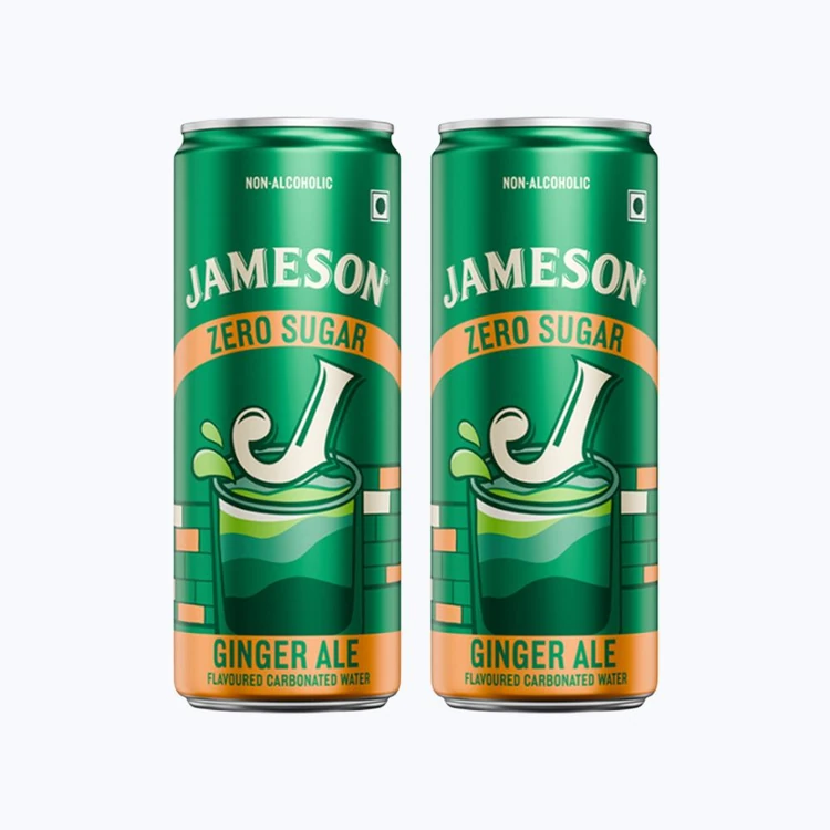 Jameson Zero Sugar Ginger, Ale Pack of 2