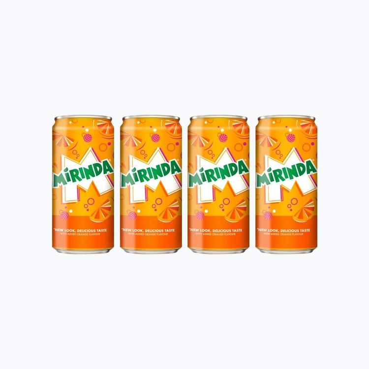 Mirinda Orange Soft Drink - Pack of 4
